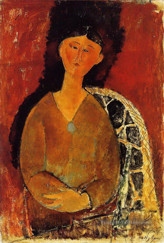 beatrice hastings assis 1915 Amedeo Modigliani Peintures à l'huile